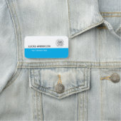 Plastic naamtag Magnetic of Pin Custom Logo Naamplaatje (In situ)