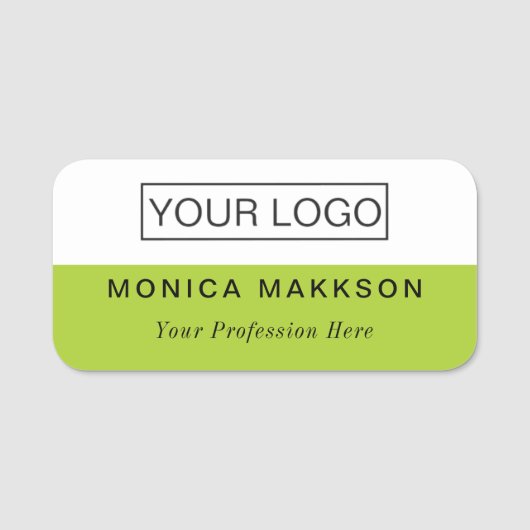 Plastic naamtag Magnetic of Pin Custom Logo Naamplaatje (Voorkant)