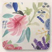 Plastic onderzetter met een ontwerp van de florale (Voorkant)