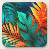 Plastic Onderzetters Tropische handpalmen Print (Voorkant)