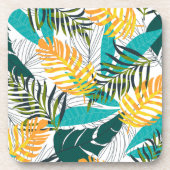 Plastic Onderzetters Tropische handpalmen Print (Voorkant)