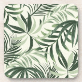 Plastic Onderzetters Tropische handpalmen Print (Voorkant)