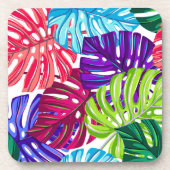 Plastic Onderzetters Tropische handpalmen Print (Voorkant)