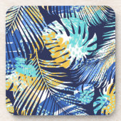 Plastic Onderzetters Tropische handpalmen Print (Voorkant)