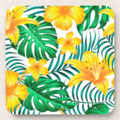 Plastic Onderzetters Tropische handpalmen Print (Voorkant)