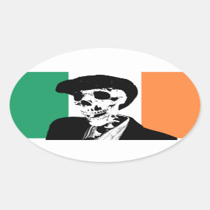 Plastic Padie Pogue Small Window Oval Ovale Sticker