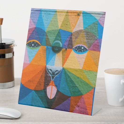 Plastic Pedestal Sign 10"X12" Reclamebord Met Voetstuk (Insitu)