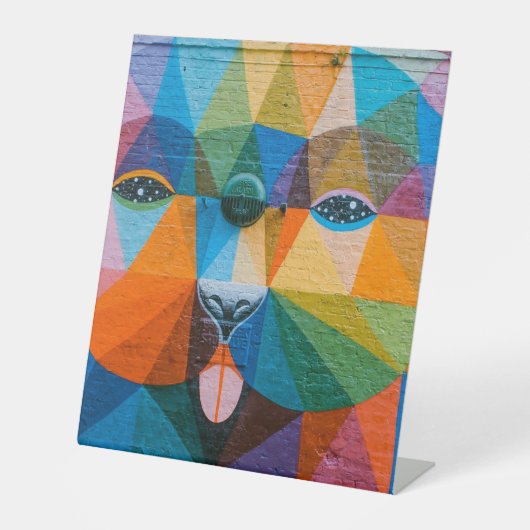 Plastic Pedestal Sign 10"X12" Reclamebord Met Voetstuk (Voorkant)