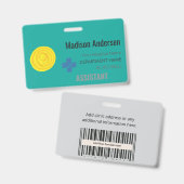 Plastic Personeel Badge – Security.Show.Work.ID (Voor- en achterkant)