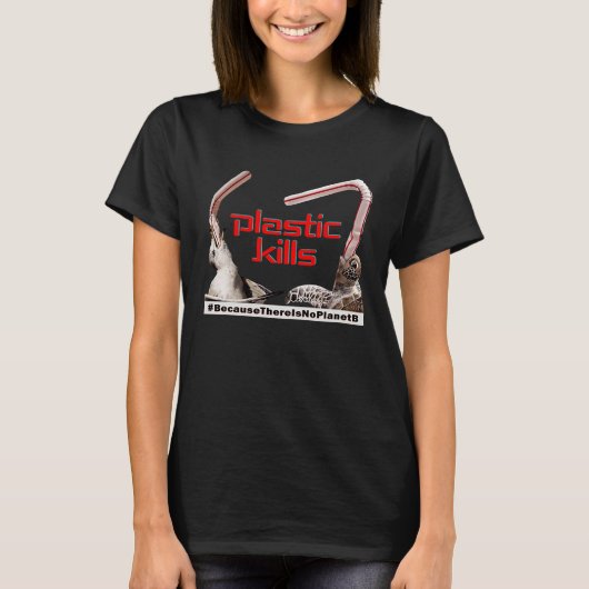 Plastic Planet B Milieu Oceaan Klimaatgenerator T-shirt (Voorkant)