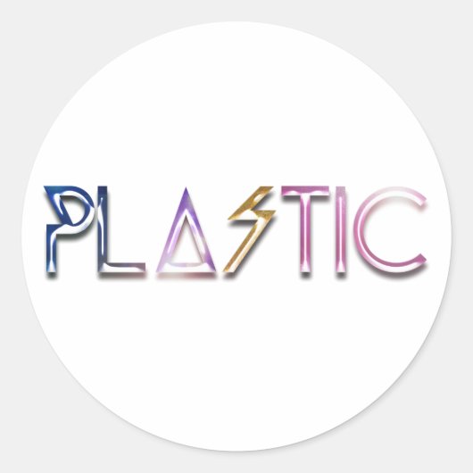 Plastic Ronde Sticker (Voorkant)