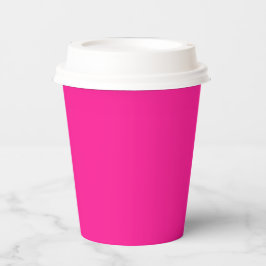 Plastic roze papieren bekers