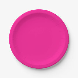 Plastic roze papieren bordje