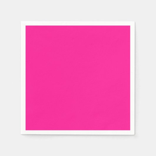 Plastic roze servet (Voorkant)