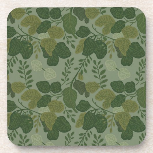 Plastic Sage Groene Camo Onderzetter Set (Voorkant)