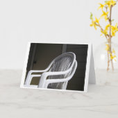 Plastic stoelen gekoppeld kaart (Gele Bloem)