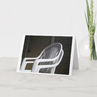 Plastic stoelen gekoppeld kaart