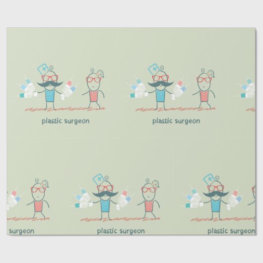 Plastic Surgeon Cadeaupapier (Vlak)