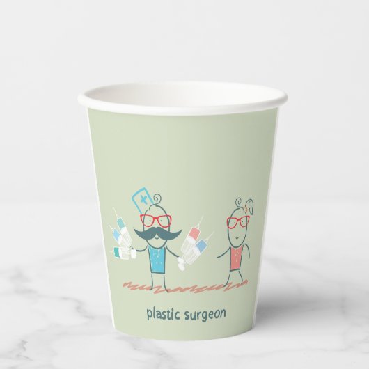 Plastic Surgeon Papieren Bekers (Voorkant)