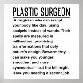 Plastic Surgeon Poster (Voorkant)