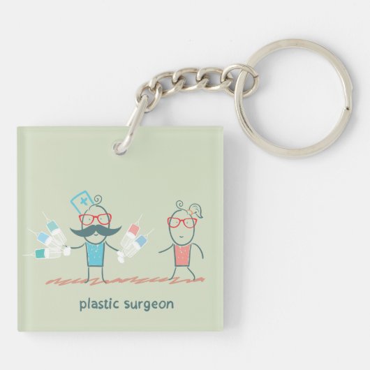 Plastic Surgeon Sleutelhanger (Achterkant)