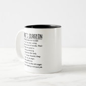 Plastic Surgeon Tweekleurige Koffiemok (Voorkant links)