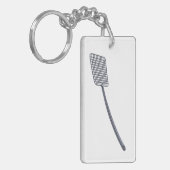 Plastic vliegenmepper sleutelhanger (Voorkant Links)