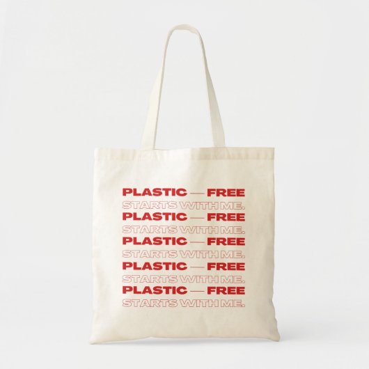 PLASTIC — VRIJ TOTE BAG (Voorkant)