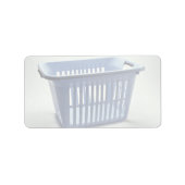 Plastic wasmand Foto Etiket (Voorkant)