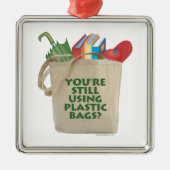 Plastic zakken metalen ornament (Voorkant)