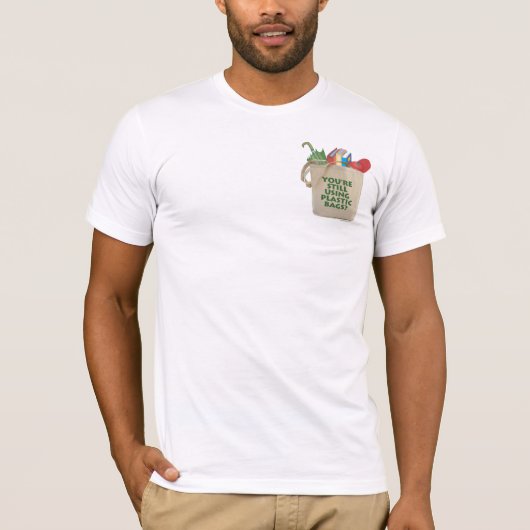 Plastic zakken t-shirt (Voorkant)