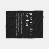Plasticine Action Definition Minimalist Support HU Fleece Deken (Voorkant (Horizontaal))