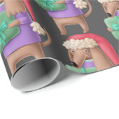 Plasticine Gift Bearing Dog Pattern Cadeaupapier (Rol Hoek)