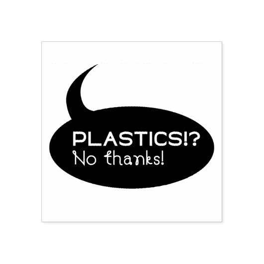 Plastics!? / Custom 2" x 2" / 5 cm x 5 cm Rubber Rubberstempel (Afrduk)