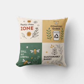 Plasticvrije zone – Eco-bewust ontwerp Kussen