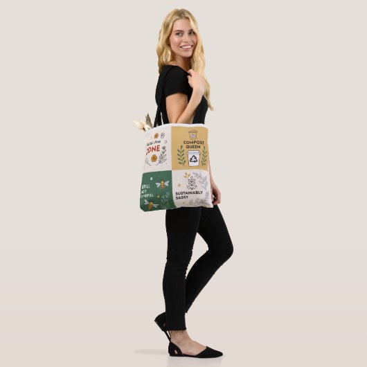 Plasticvrije zone – Eco-bewust ontwerp Tote Bag (Op model)