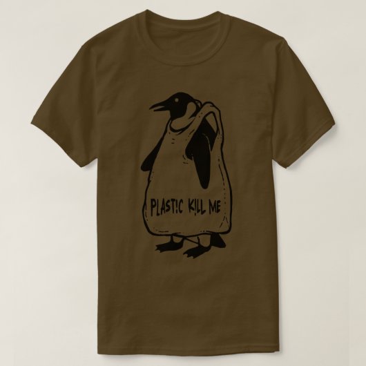 Plastiek doodt me t-shirt (Design voorkant)