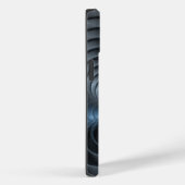 Plastisch Blauw Grijs 3D Fractale Kunst Modern Abs Case-Mate iPhone Case (Achterkant / Rechts)