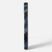 Plastisch Blauw Grijs 3D Fractale Kunst Modern Abs Case-Mate iPhone Case (Achterkant / Links)