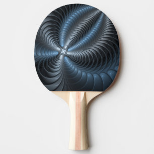 Plastisch blauw grijs 3D fractale kunst modern abs Tafeltennisbatje