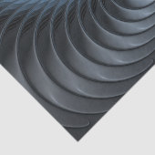 Plastisch Blauw Grijs 3D Fractale Kunst Moderne Ab Tissuepapier (Detail)