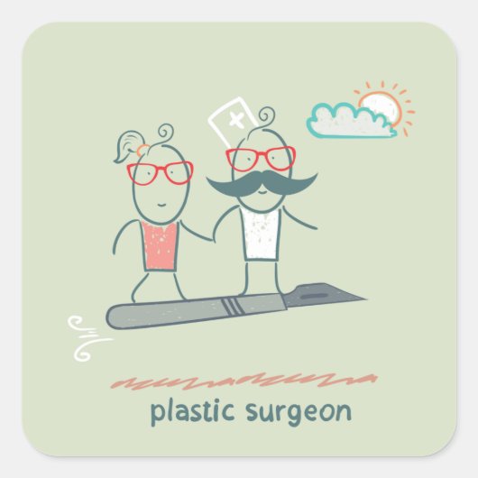 Plastisch chirurg Stickers (Voorkant)