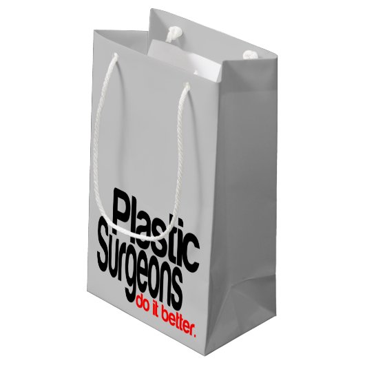 Plastische chirurgen doen het beter klein cadeauzakje (Achterkant Gekanteld)