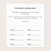 Plastische chirurgie en verjonging centrum afspraa visitekaartje (Binnenkant ongevouwen)