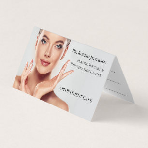 Plastische chirurgie en verjonging centrum afspraa visitekaartje