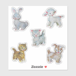 Plastische Dieren Sticker
