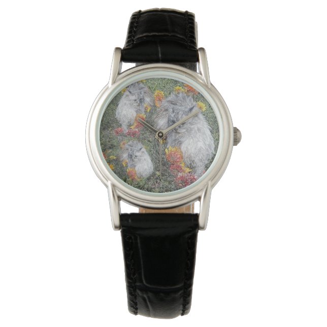 Plastische Kunstkatten,  Horloge (Voorkant)