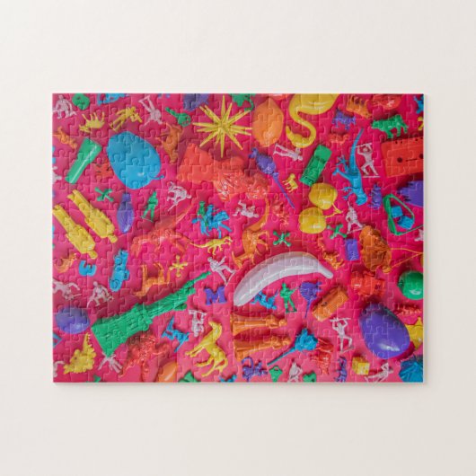 Plastische menagerie legpuzzel (Horizontaal)