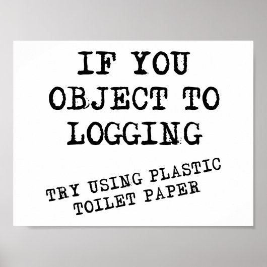 Plastische Toiletpapier Grappige Poster (Voorkant)