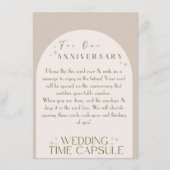Plat advies kaart Huwelijkstijdscapsule (met envel (Voorkant)